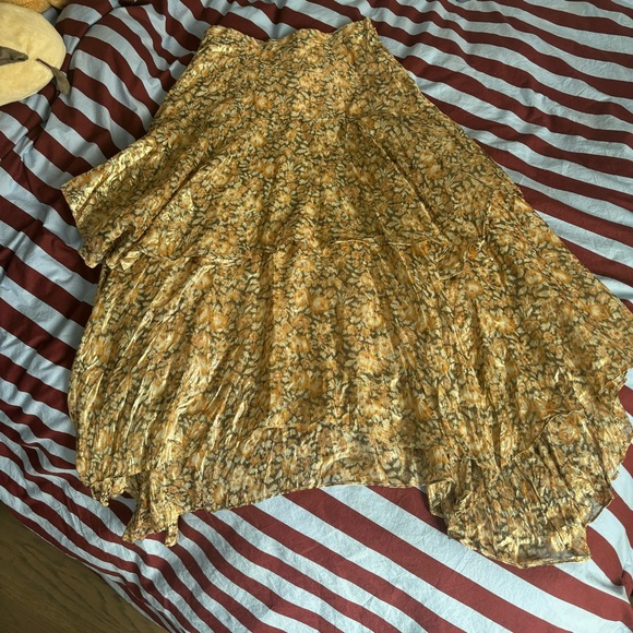 100% silk LSF midi skirt size M - Picture 8 of 8